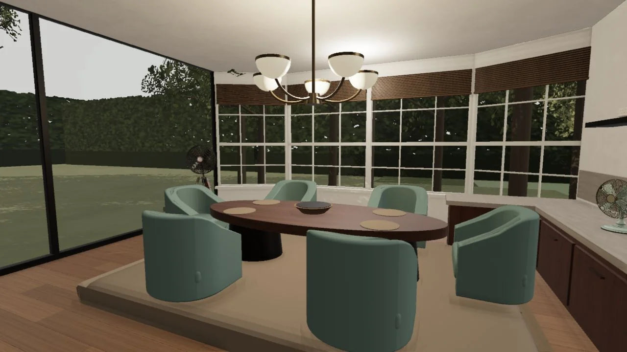 Dining room in the FANNIVERSE home