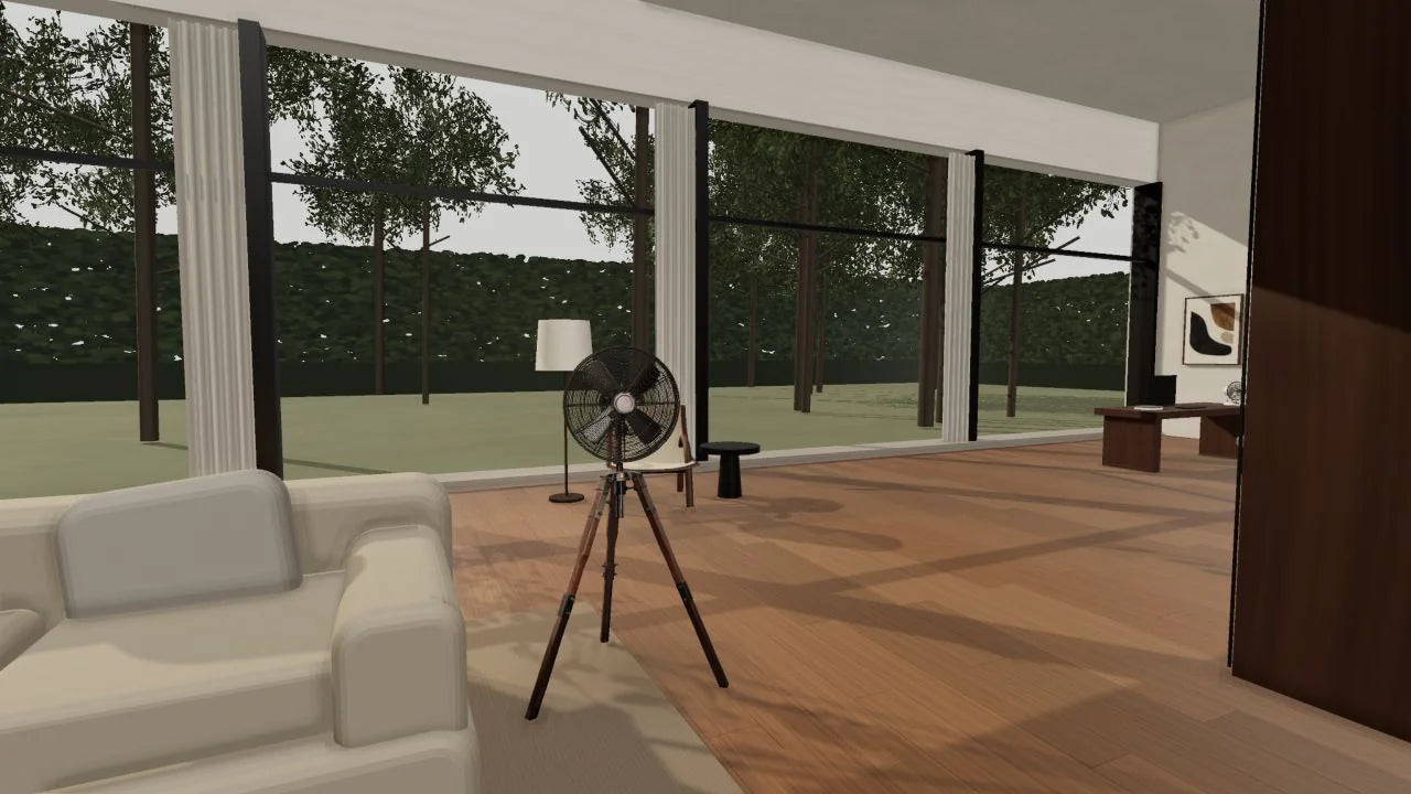 Living room in the FANNIVERSE home